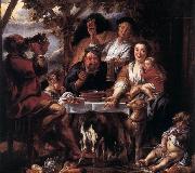 JORDAENS, Jacob Eating Man f oil painting reproduction